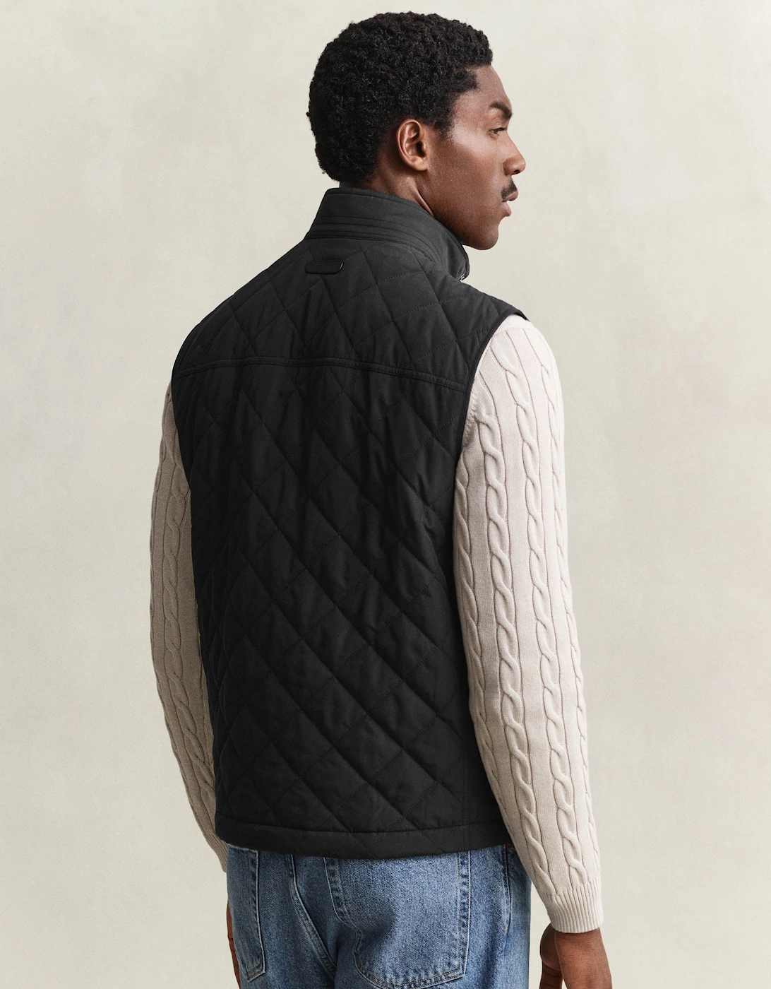 GANT Mens Quilted Vest - 5 Black