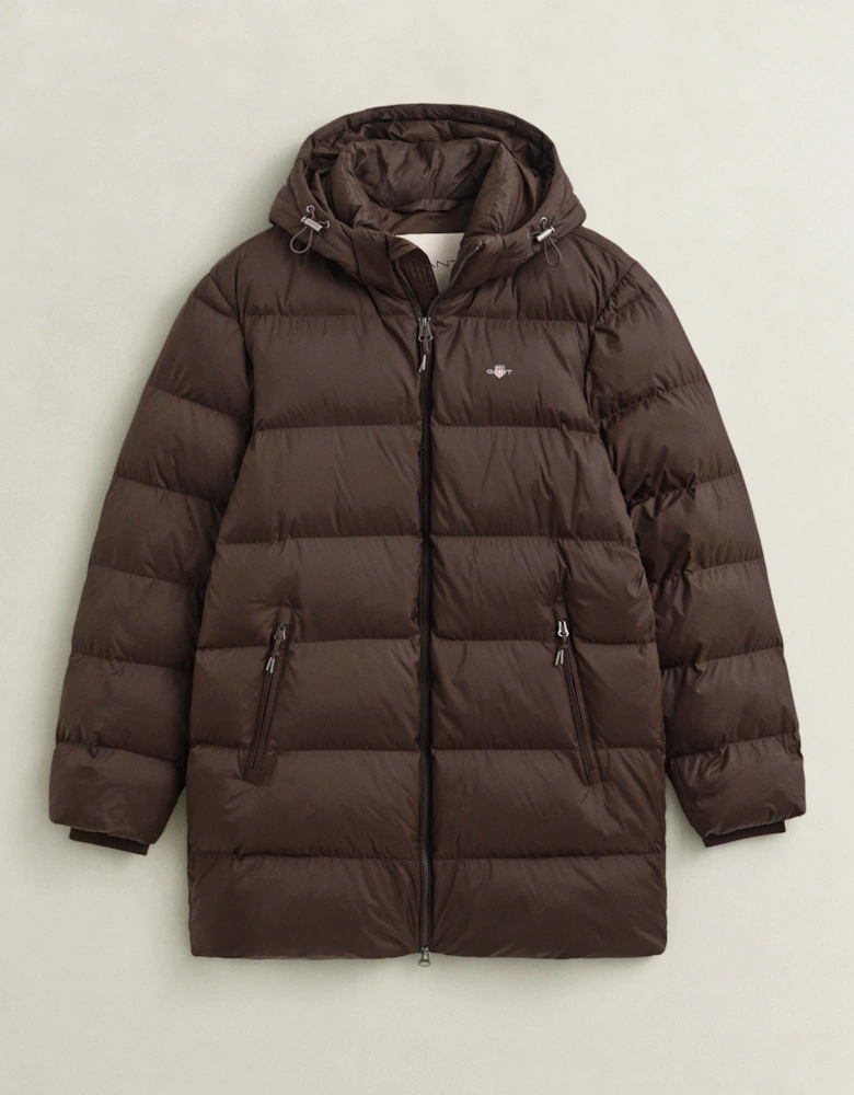 GANT Active Cloud Mens Mid Length Jacket - 217 Black Brown