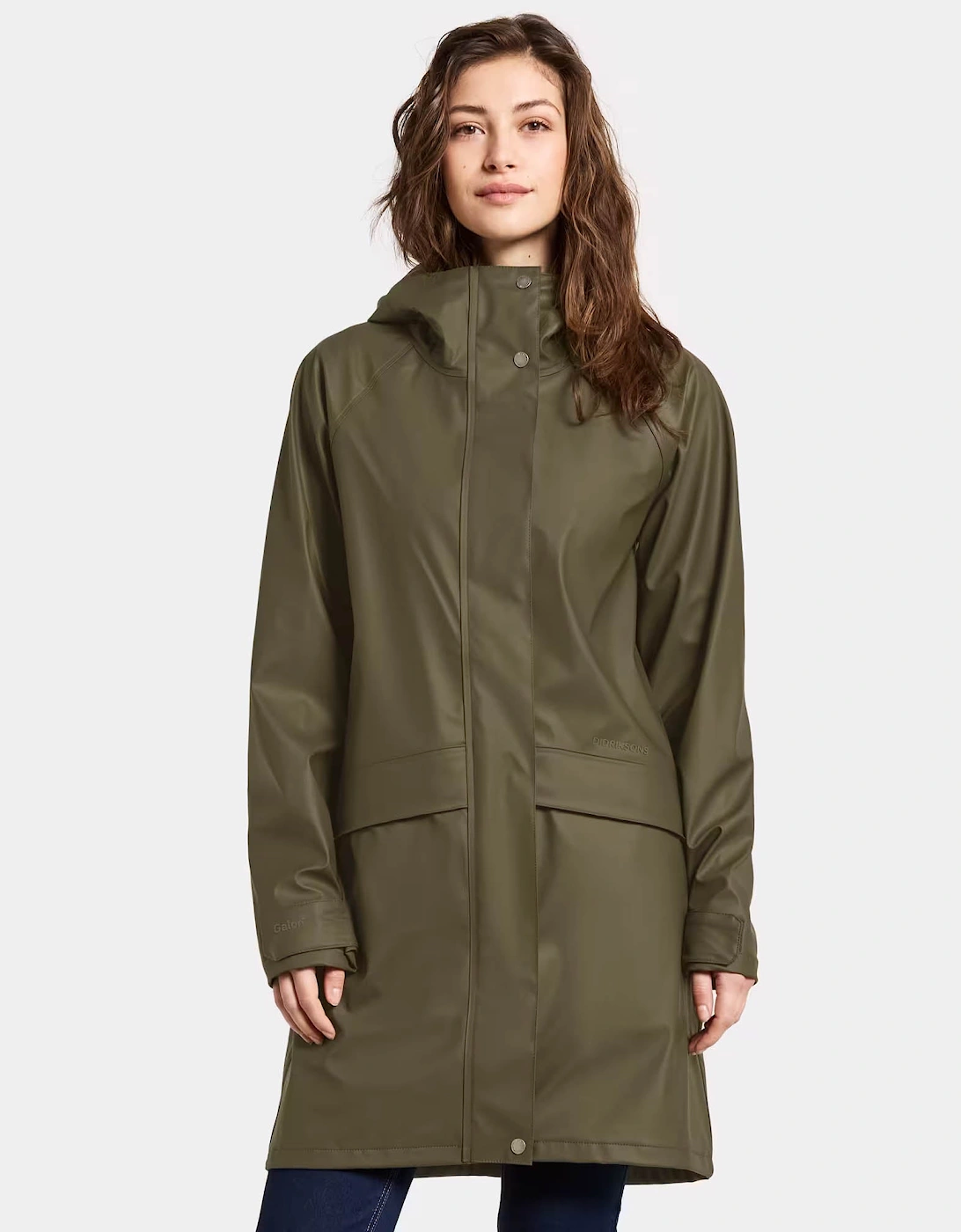 Didriksons Womens Elly Parka 6 - Fog Green 384