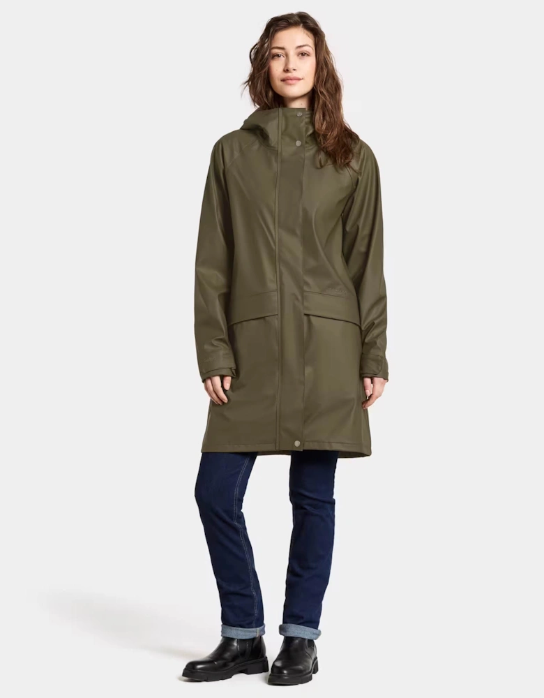 Didriksons Womens Elly Parka 6 - Fog Green 384