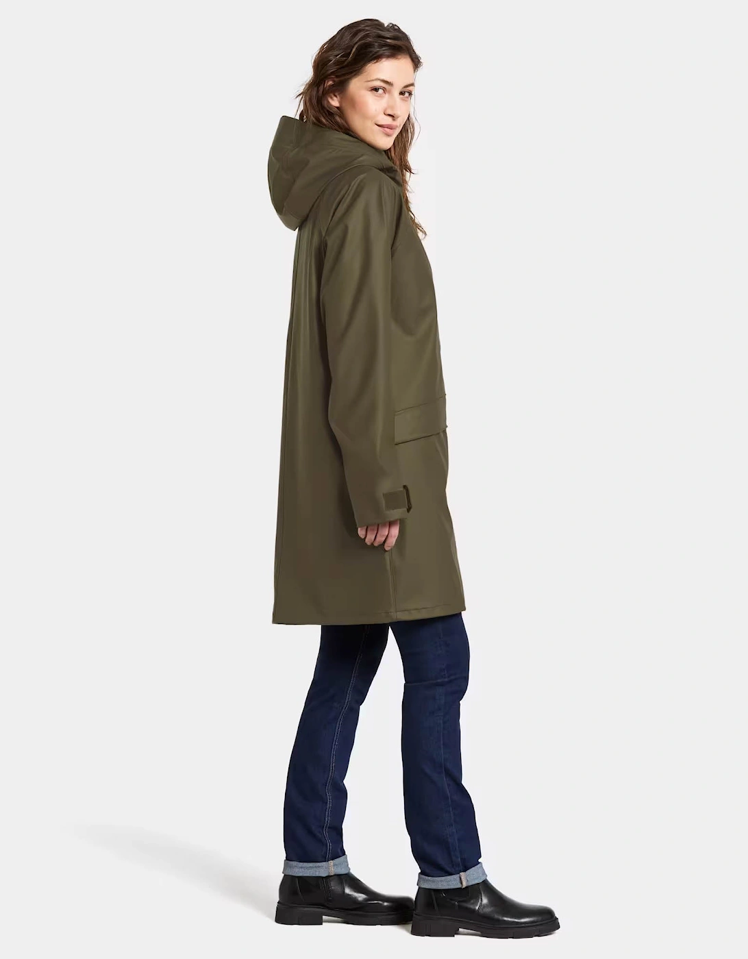 Didriksons Womens Elly Parka 6 - Fog Green 384
