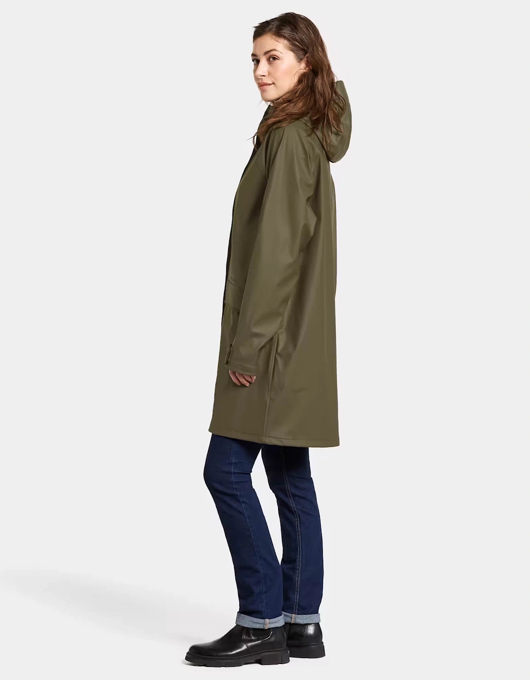 Didriksons Womens Elly Parka 6 - Fog Green 384