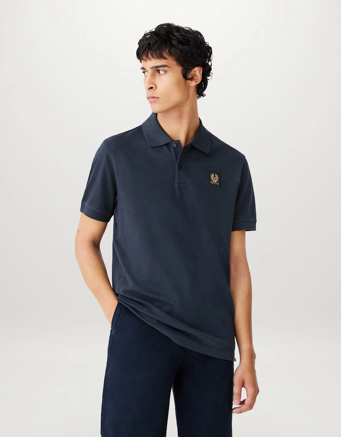Belstaff Men's Belstaff Mens Logo Polo - Dark Ink - Navy