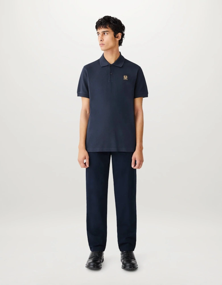 Belstaff Mens Logo Polo - Dark Ink
