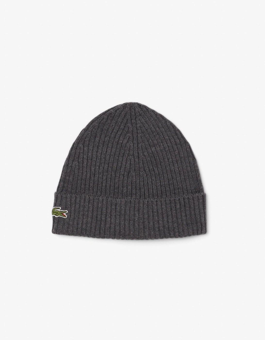 Lacoste Mens Ribbed Beanie - Pitch Chine 050