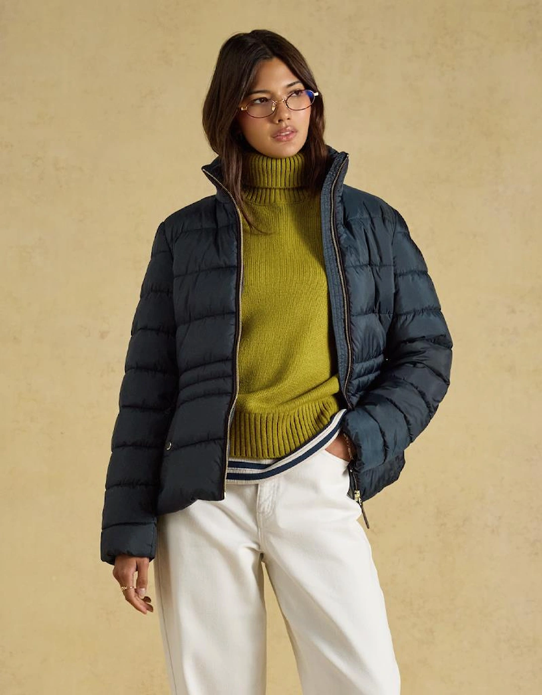 Joules PADDOCK Womens Puffer Jackets Navy