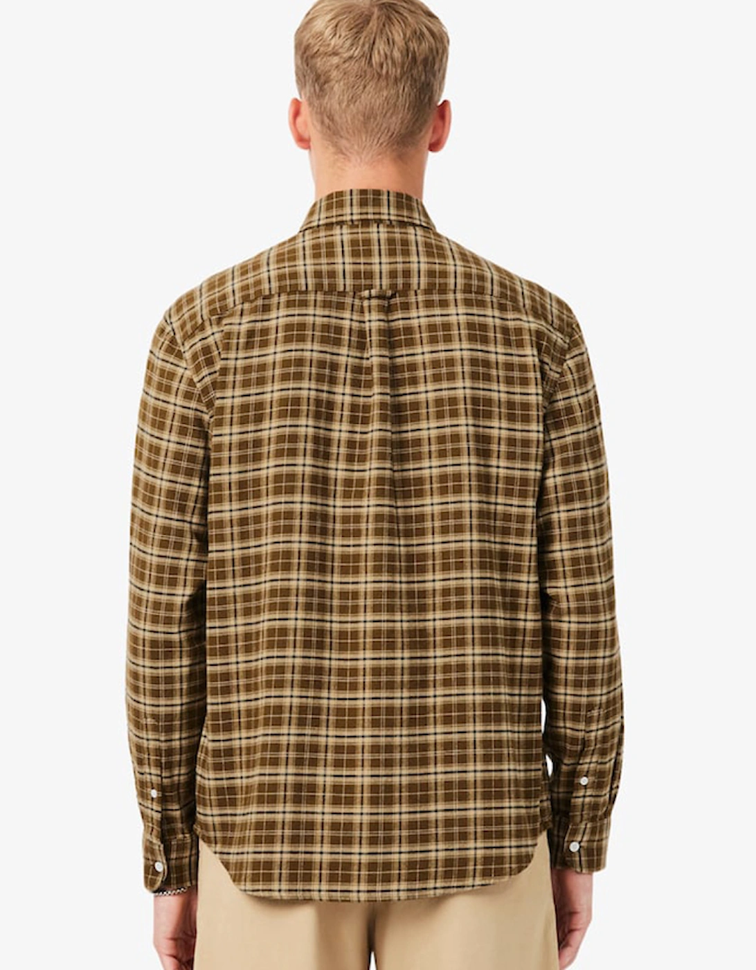 Lacoste Regular Fit Plaid Flannel Shirt