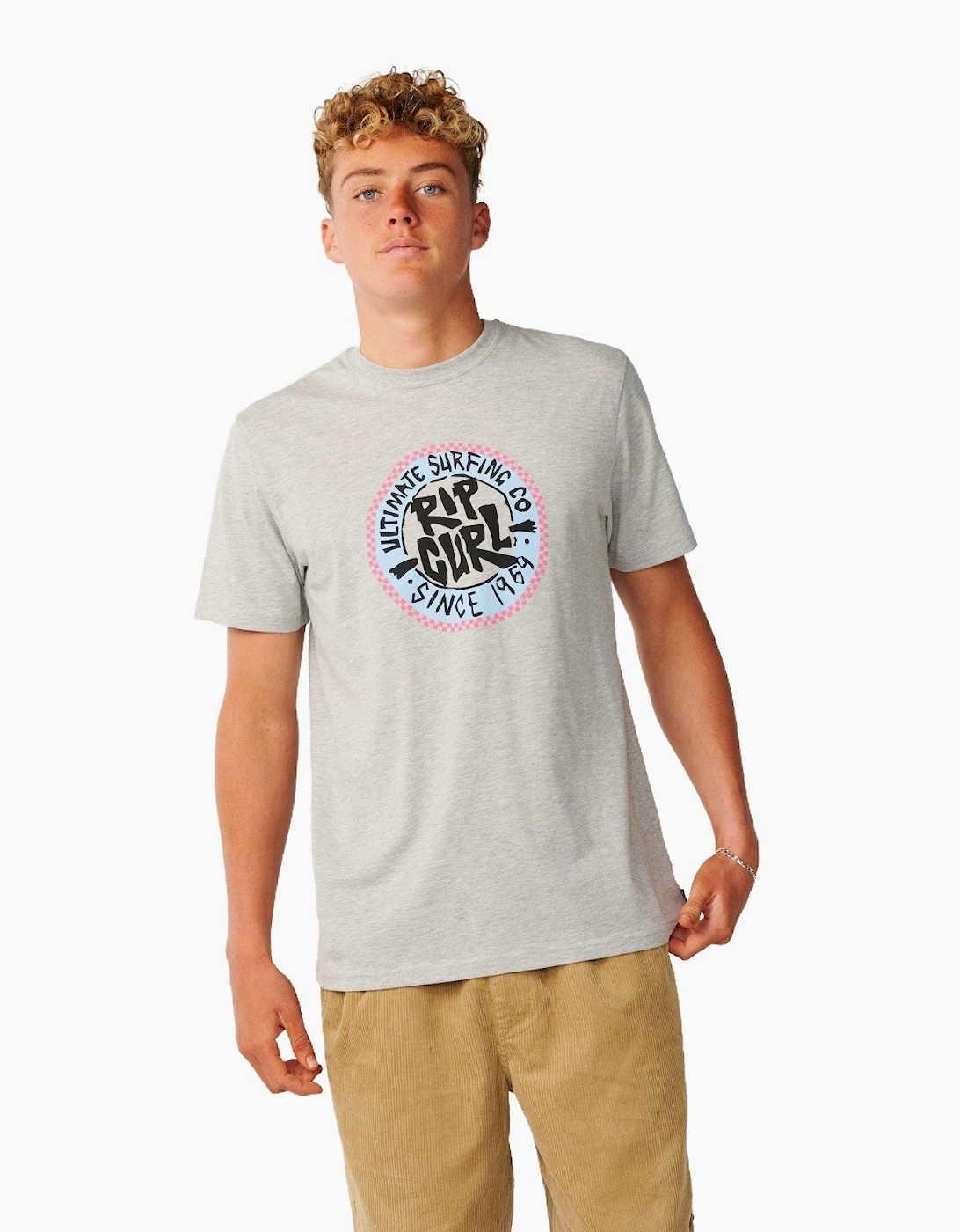 Rip Curl Mens Streamline Circle Logo Short Sleeve T-Shirt