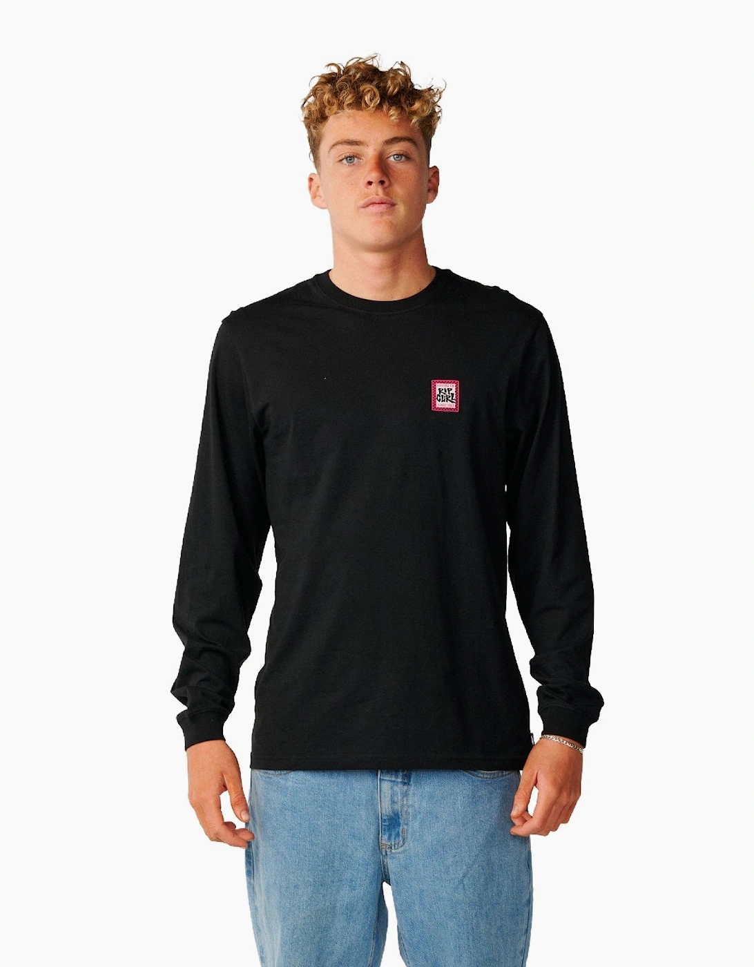 Rip Curl Mens Streamline Badge Long Sleeve T-Shirt