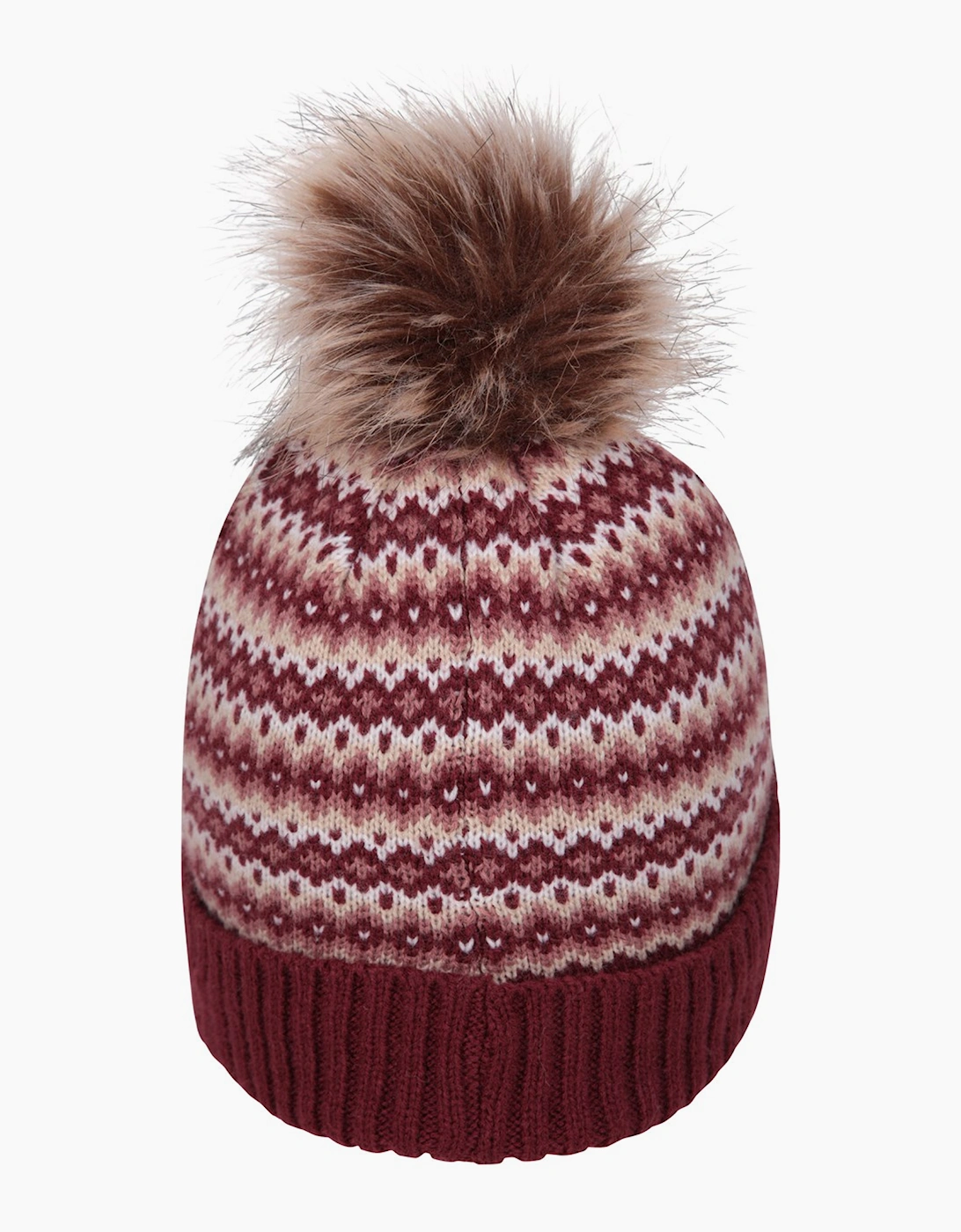 Mountain Warehouse Womens/Ladies Fair Isle Pom Pom Beanie