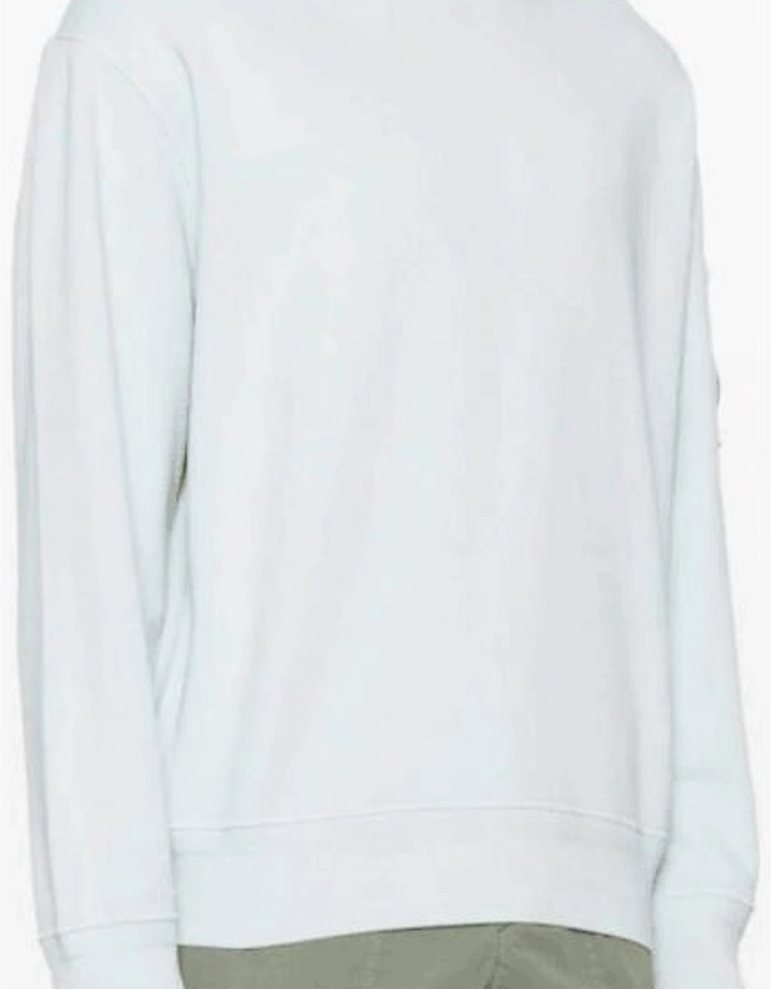 Cotton Lens Logo Crew Neck Starlight Blue Sweatshirt