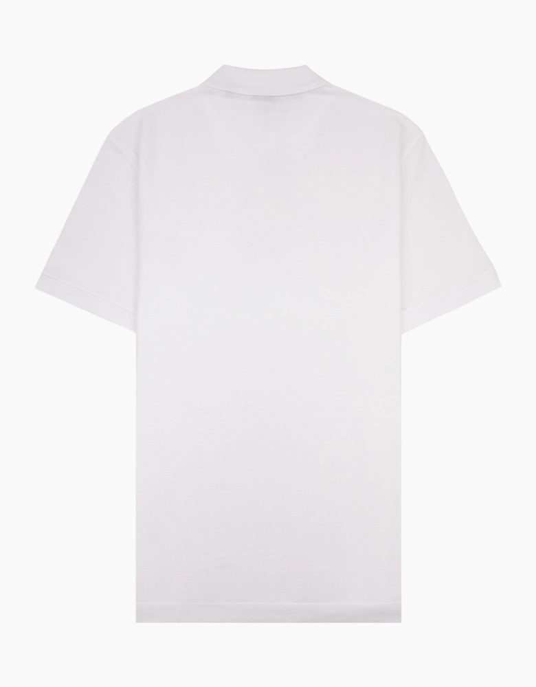 Hugo Boss Pallas Cotton Polo With Embroidered Logo White 100