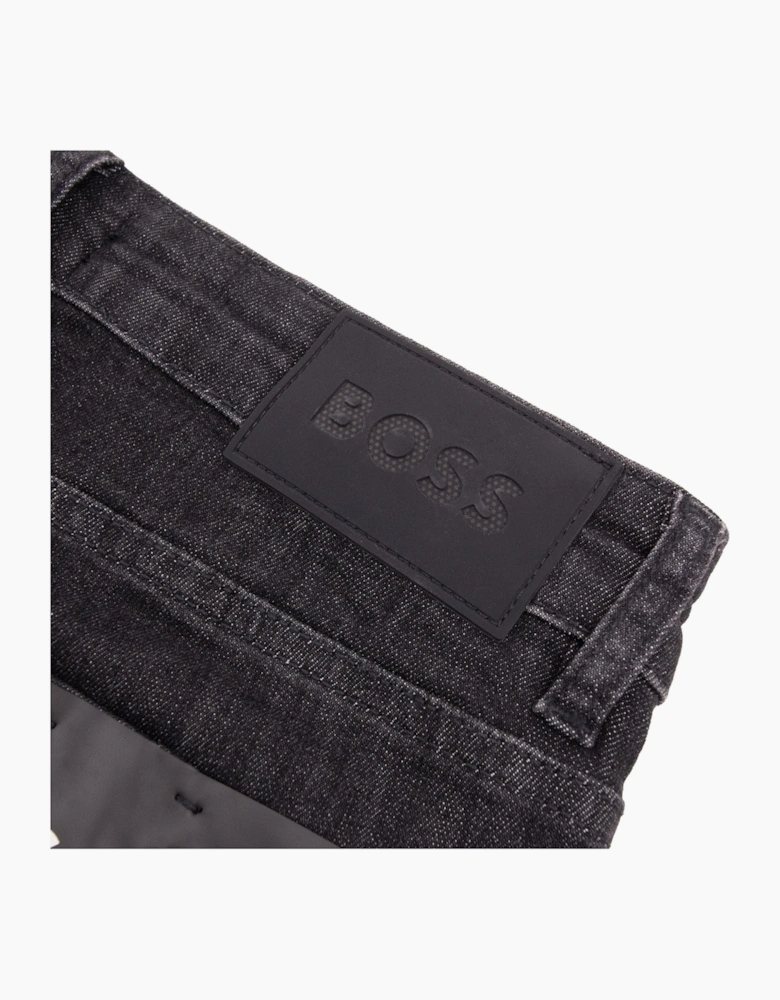 Hugo Boss P-Delaware Wrinkle Resistant Slim Fit Jean Black 008