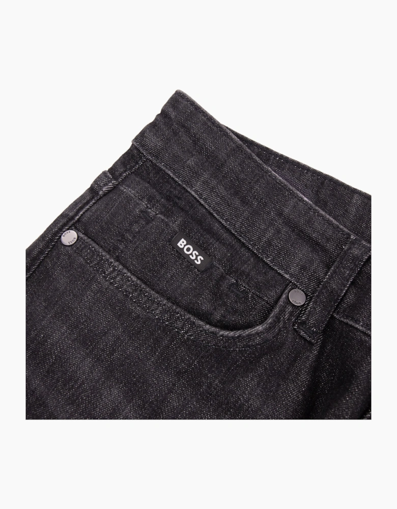 Hugo Boss P-Delaware Wrinkle Resistant Slim Fit Jean Black 008