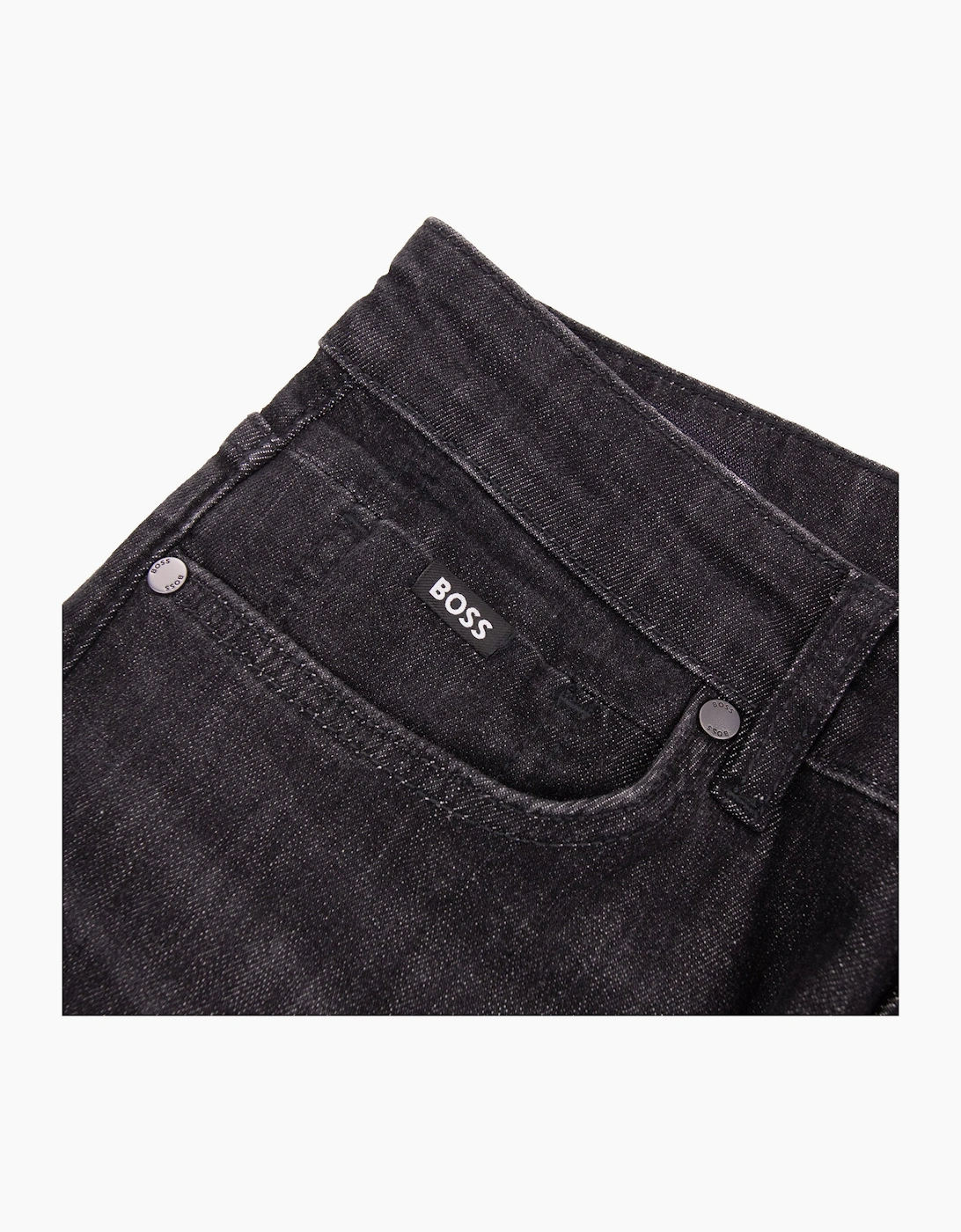 Hugo Boss P-Delaware Wrinkle Resistant Slim Fit Jean Black 008