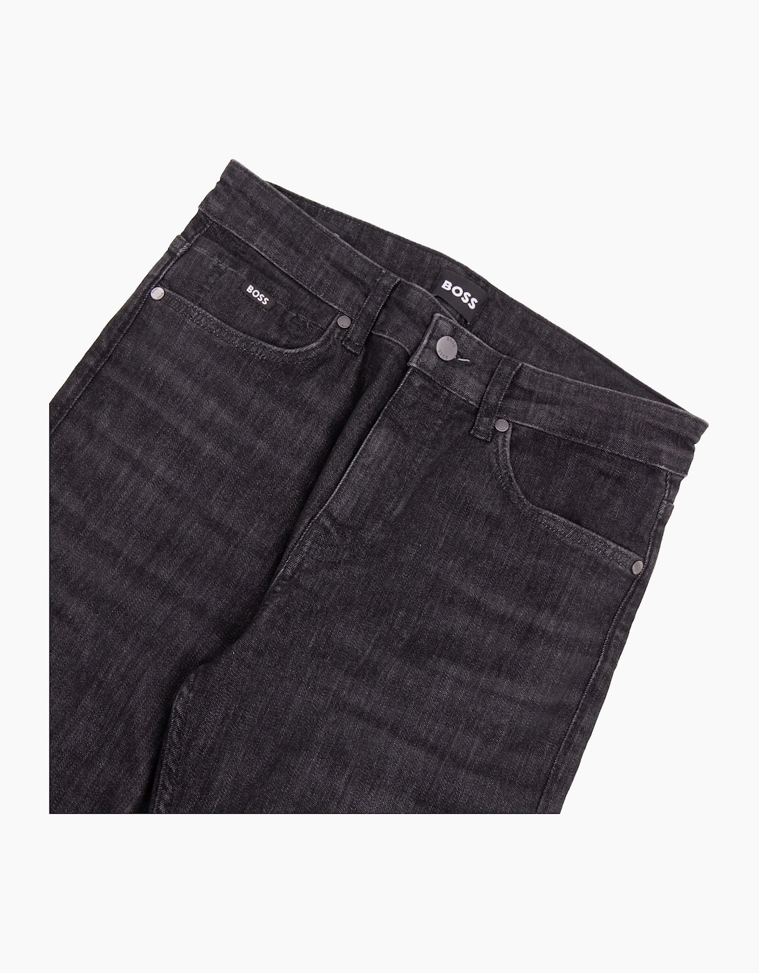 Hugo Boss P-Delaware Wrinkle Resistant Slim Fit Jean Black 008