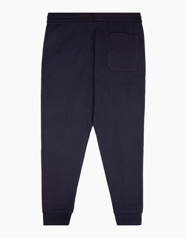 Hugo Boss Cotton Blend Tracksuit Bottoms With Piping Navy 403