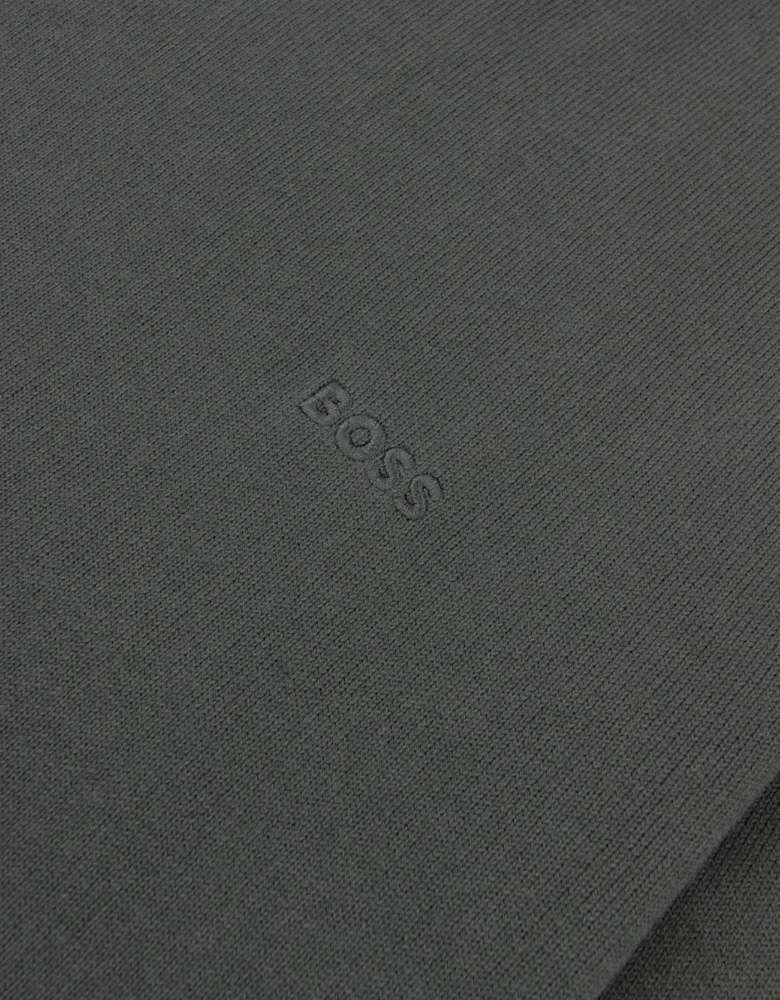 Hugo Boss Cotton Sweater With Embroidered Logo Green 348