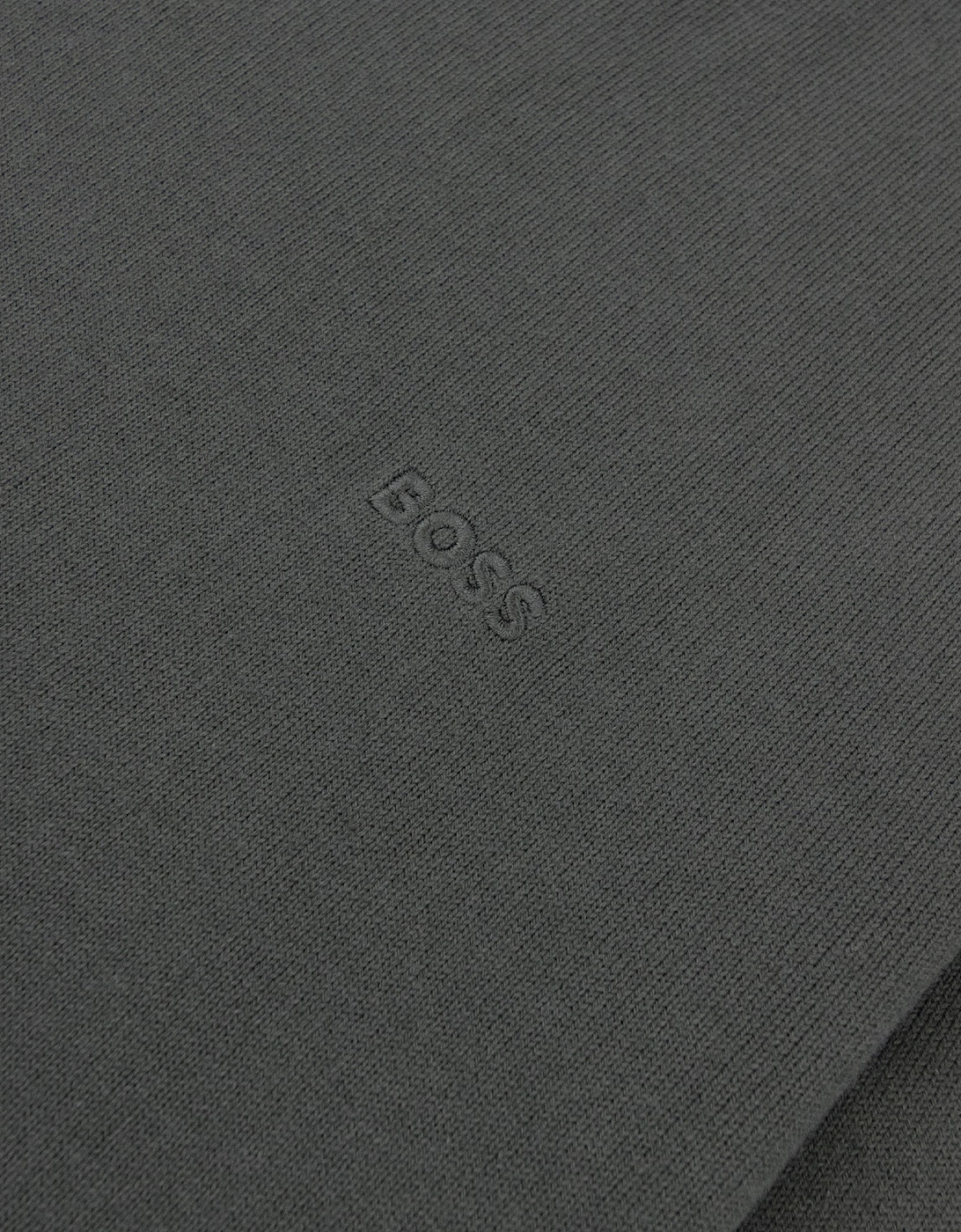Hugo Boss Cotton Sweater With Embroidered Logo Green 348