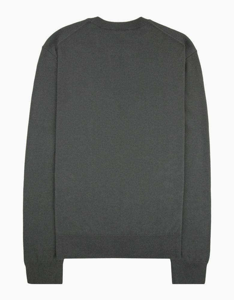 Hugo Boss Cotton Sweater With Embroidered Logo Green 348