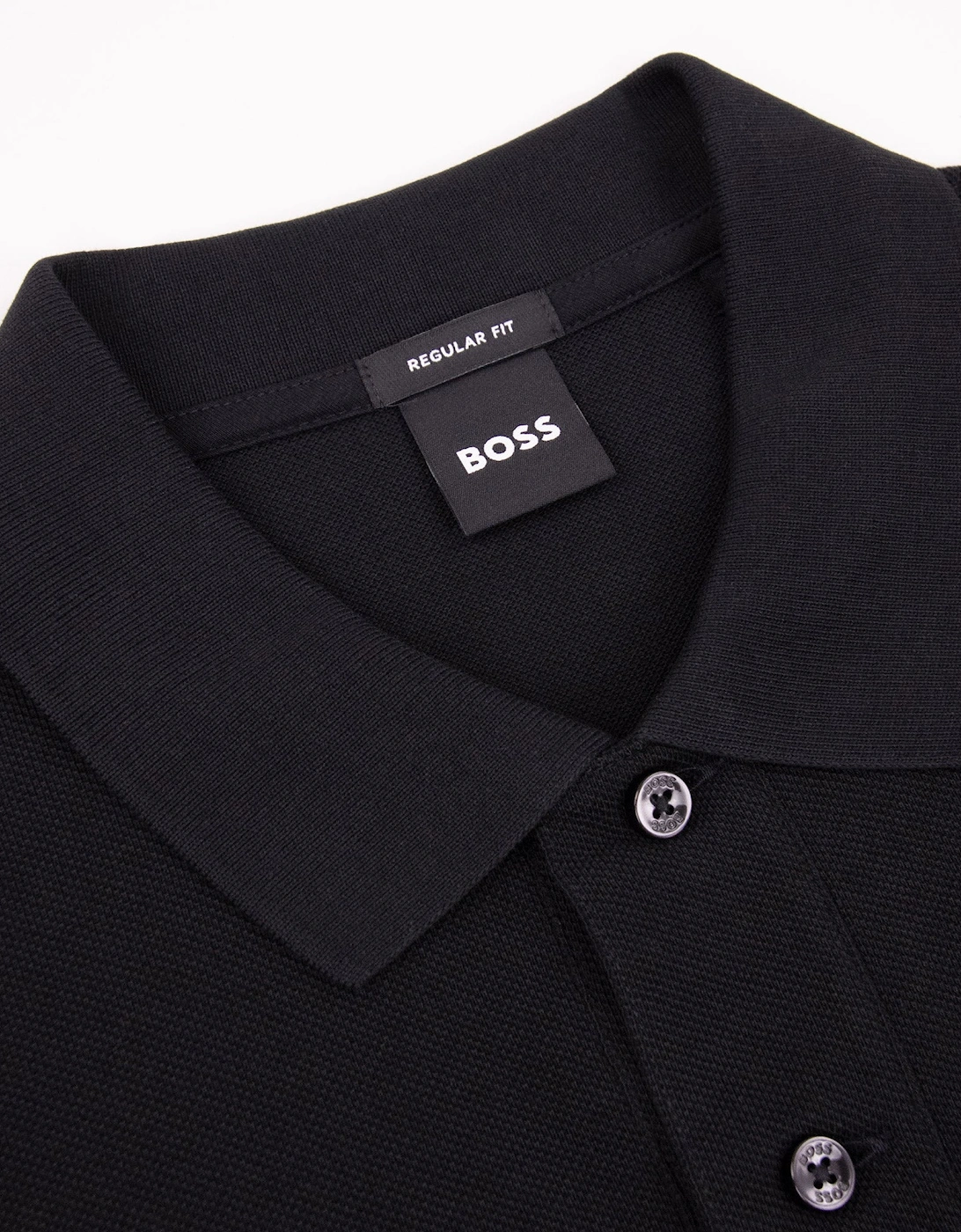 Hugo Boss Pallas Cotton Polo With Embroidered Logo Black 001