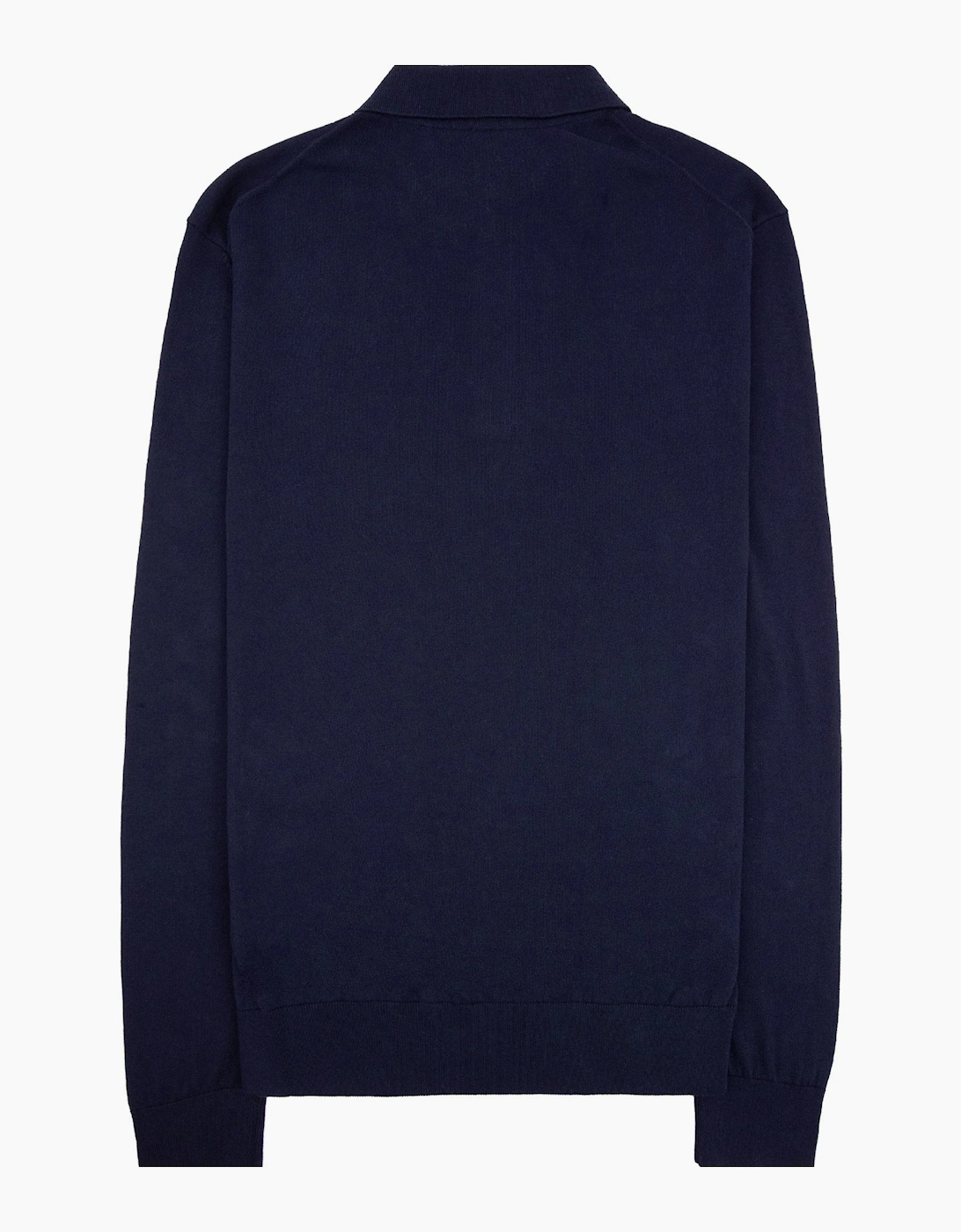 Hugo Boss Cotton Sweater With Polo Collar Navy 404