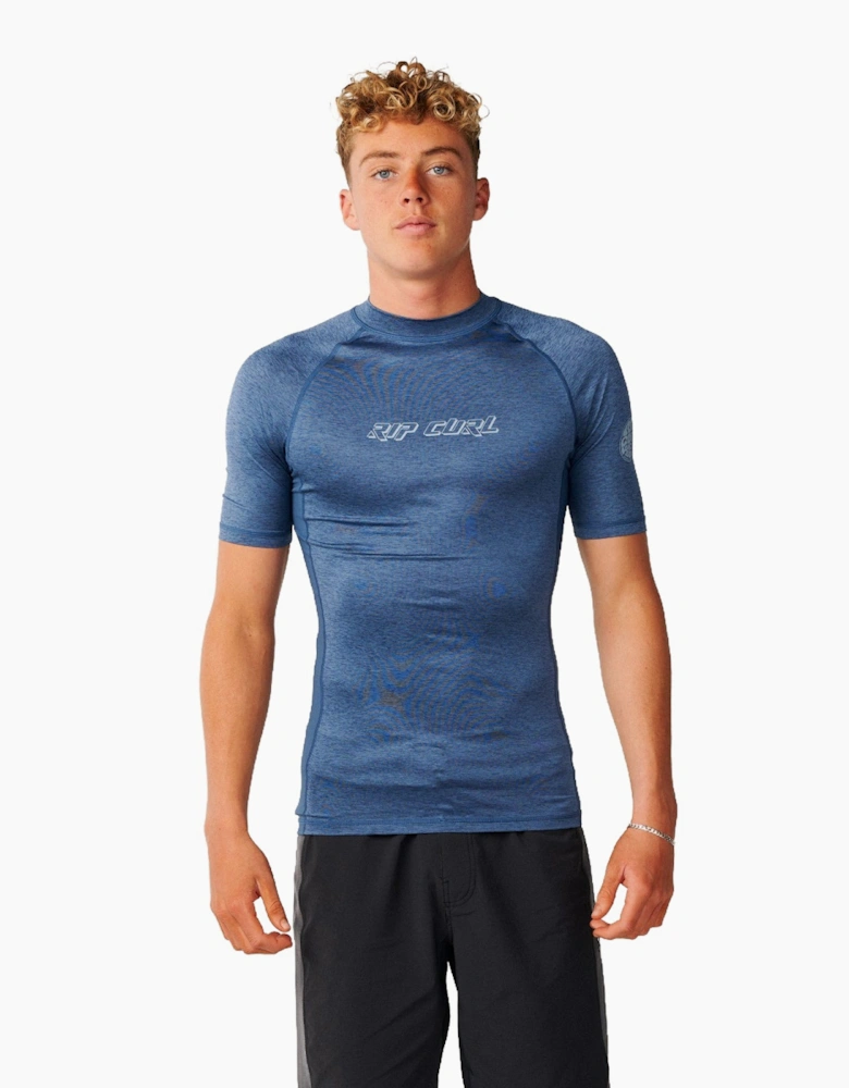 Rip Curl Mens Dawn Patrol Short Sleeve Rash Vest