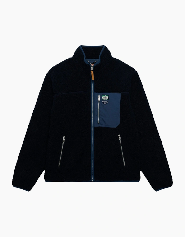 Superdry Mens Vintage Retro Full Zip Fleece