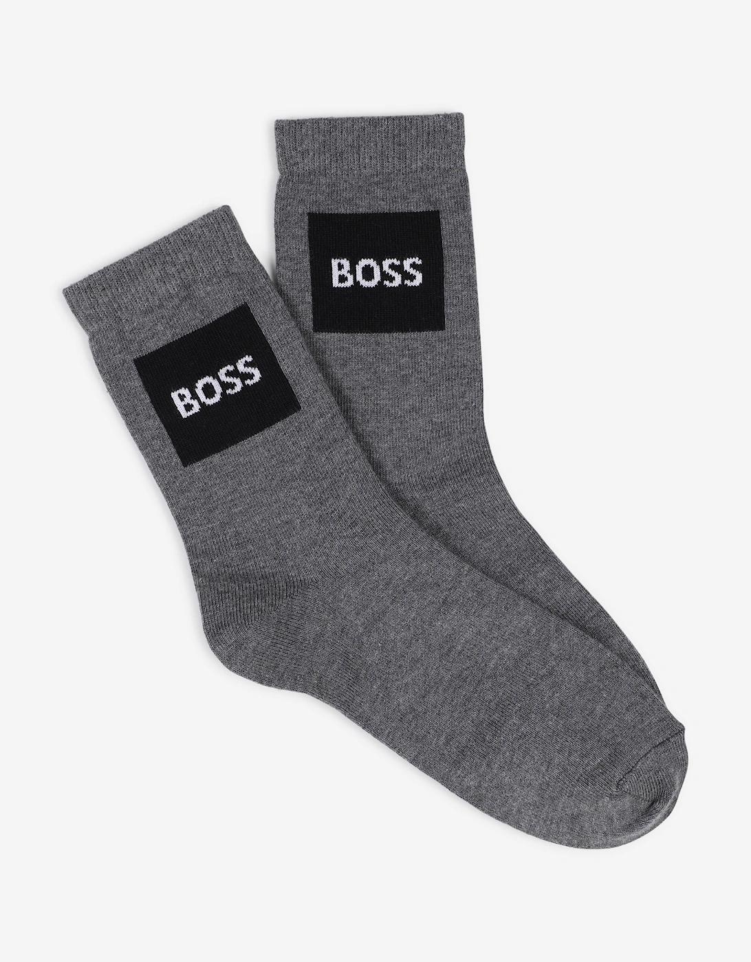 BOSS Boys 3 Pack Socks Set in White