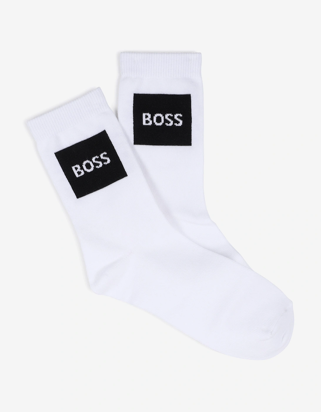 BOSS Boys 3 Pack Socks Set in White