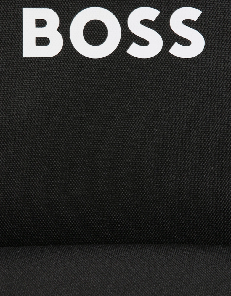 BOSS Kids Logo Print Backpack in Black (38cm)