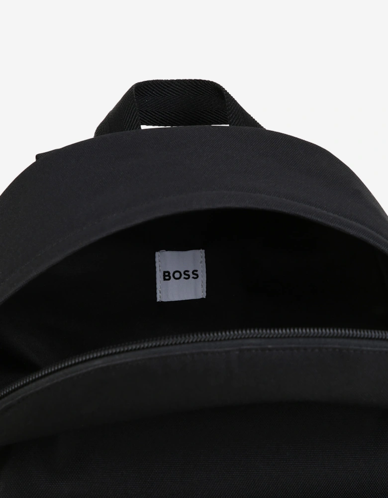 BOSS Kids Logo Print Backpack in Black (38cm)