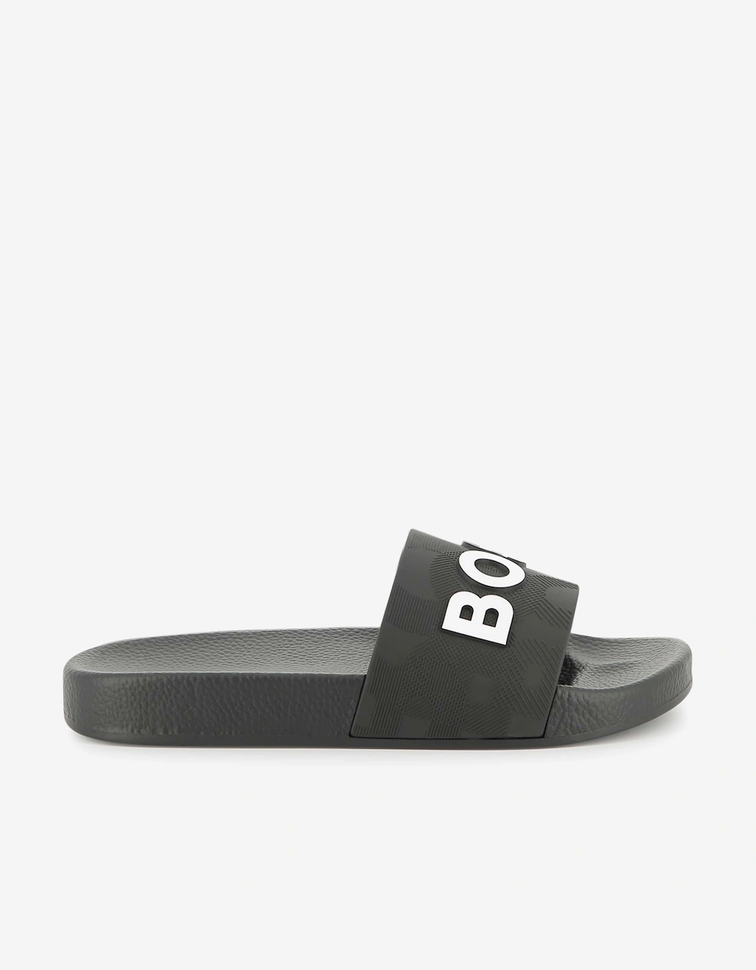 BOSS Boys Logo Sliders in Black
