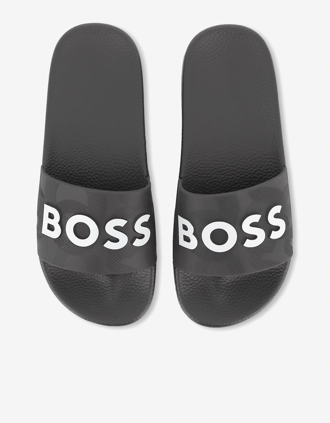 BOSS Boys Logo Sliders in Black