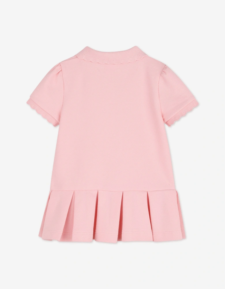 Givenchy Baby Girls Embroidered Logo Polo Dress in Pink