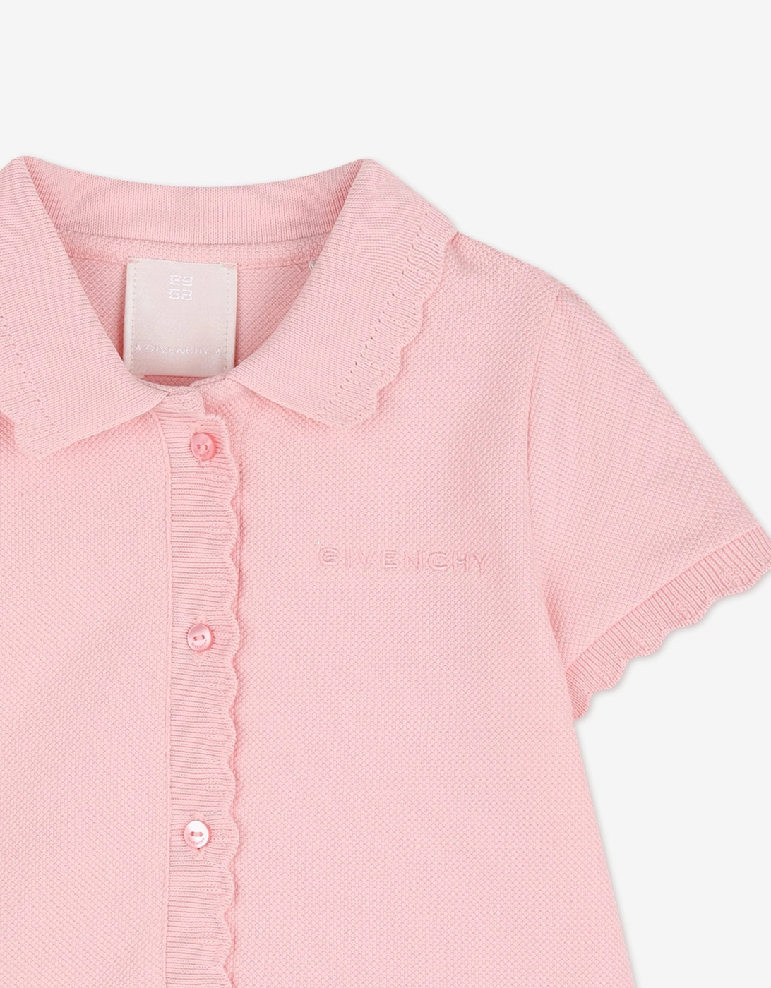 Givenchy Baby Girls Embroidered Logo Polo Dress in Pink