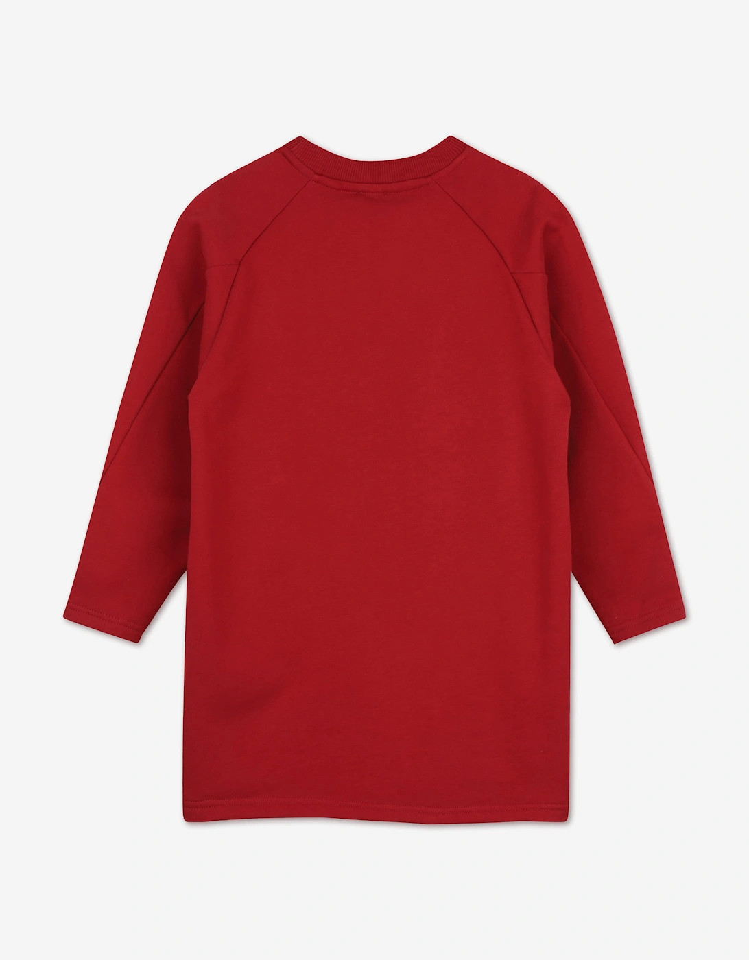 Givenchy Girls Embroidered Logo Sweater Dress in Red
