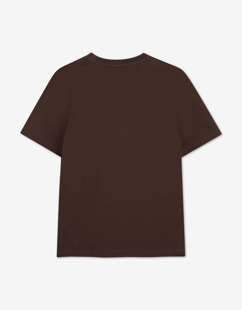 BOSS Boys Logo Print T-Shirt in Brown