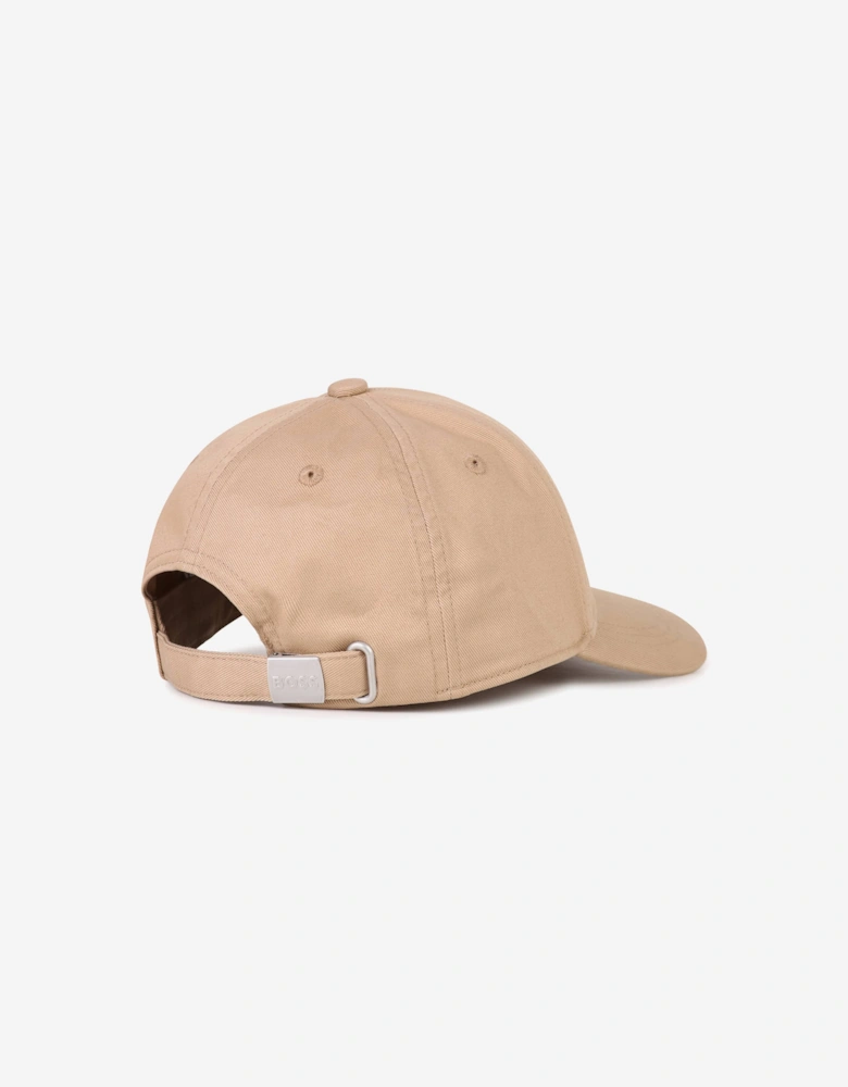 BOSS Boys Embroidered Logo Cap in Beige