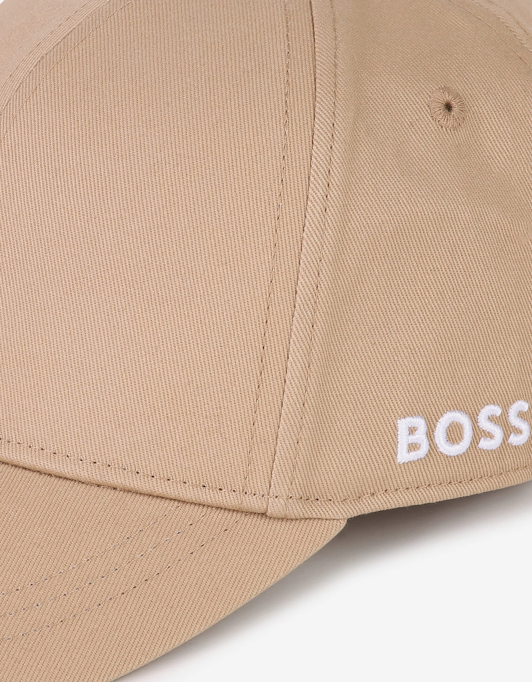 BOSS Boys Embroidered Logo Cap in Beige