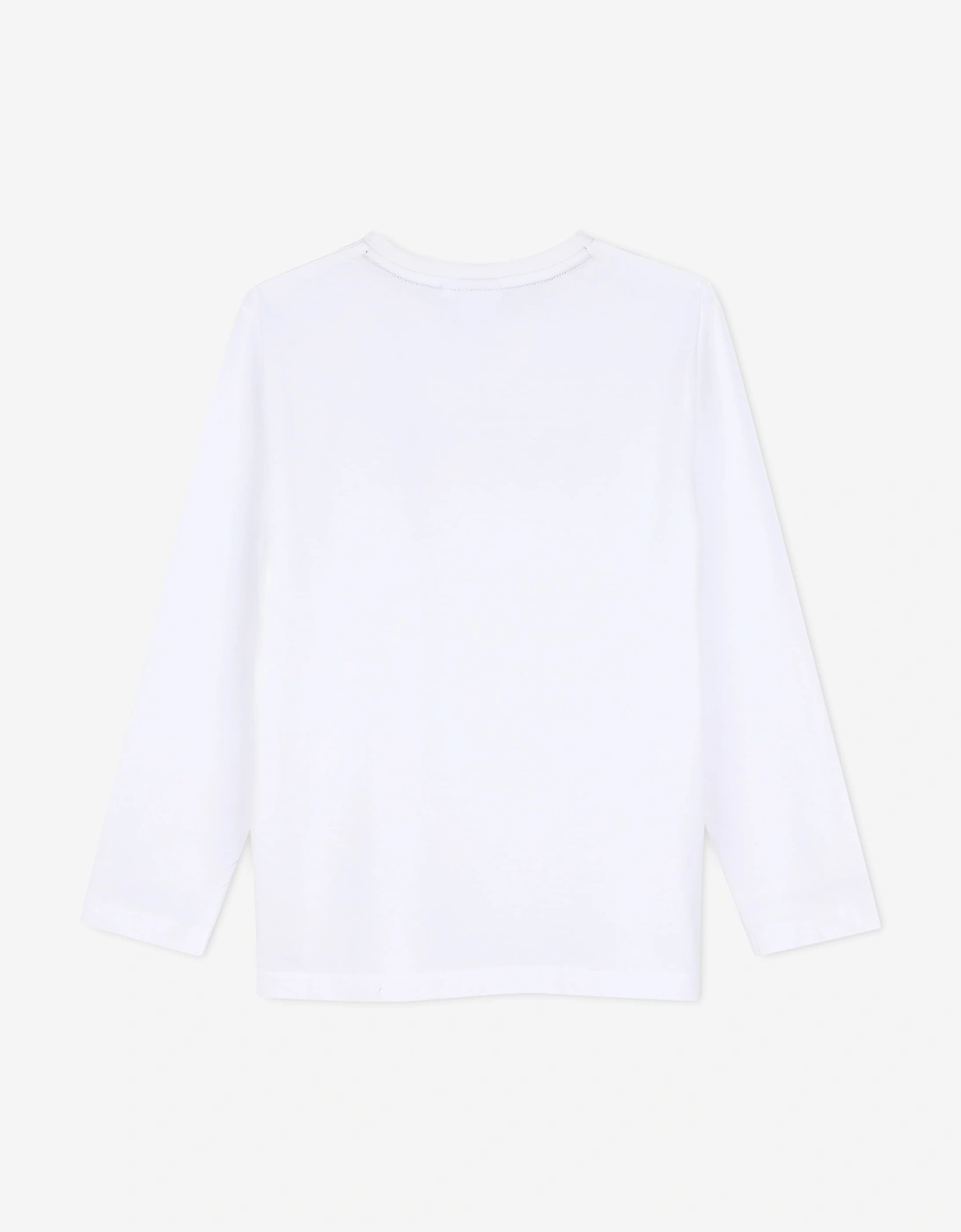 BOSS Boys Long Sleeve Logo T-Shirt in White