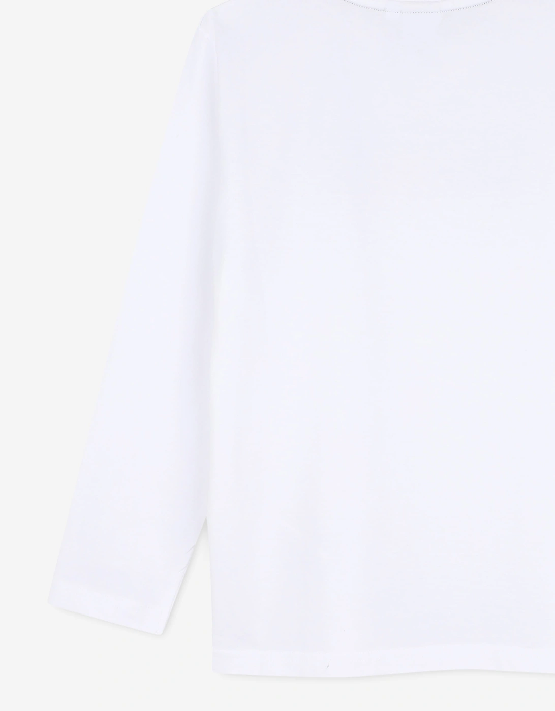 BOSS Boys Long Sleeve Logo T-Shirt in White