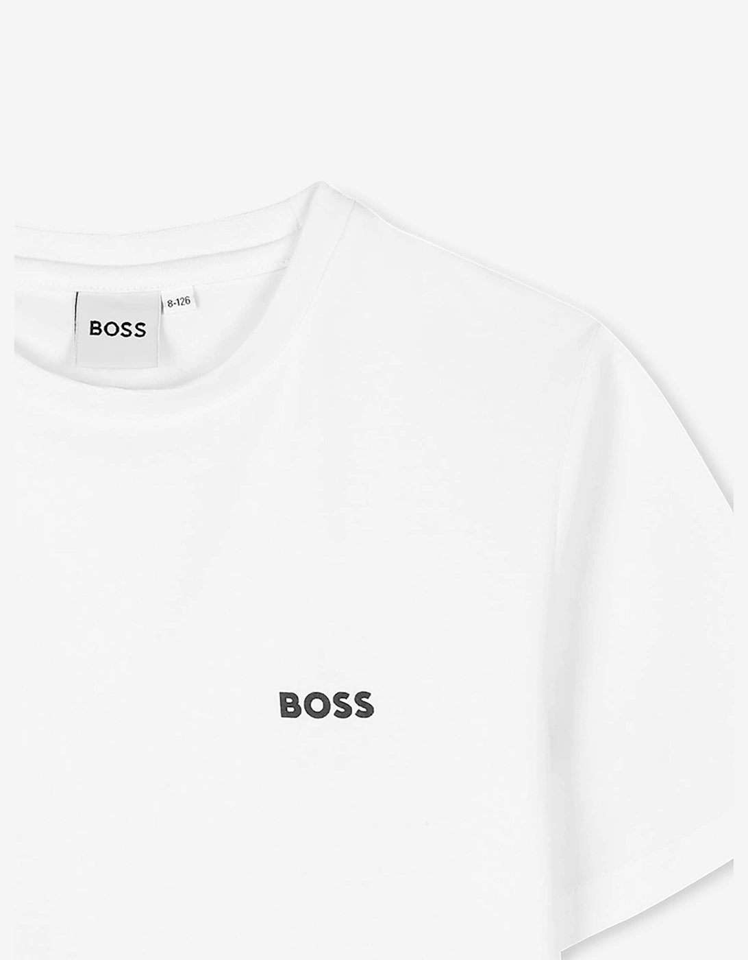 BOSS Boys Set of 2 T-Shirts Set in White