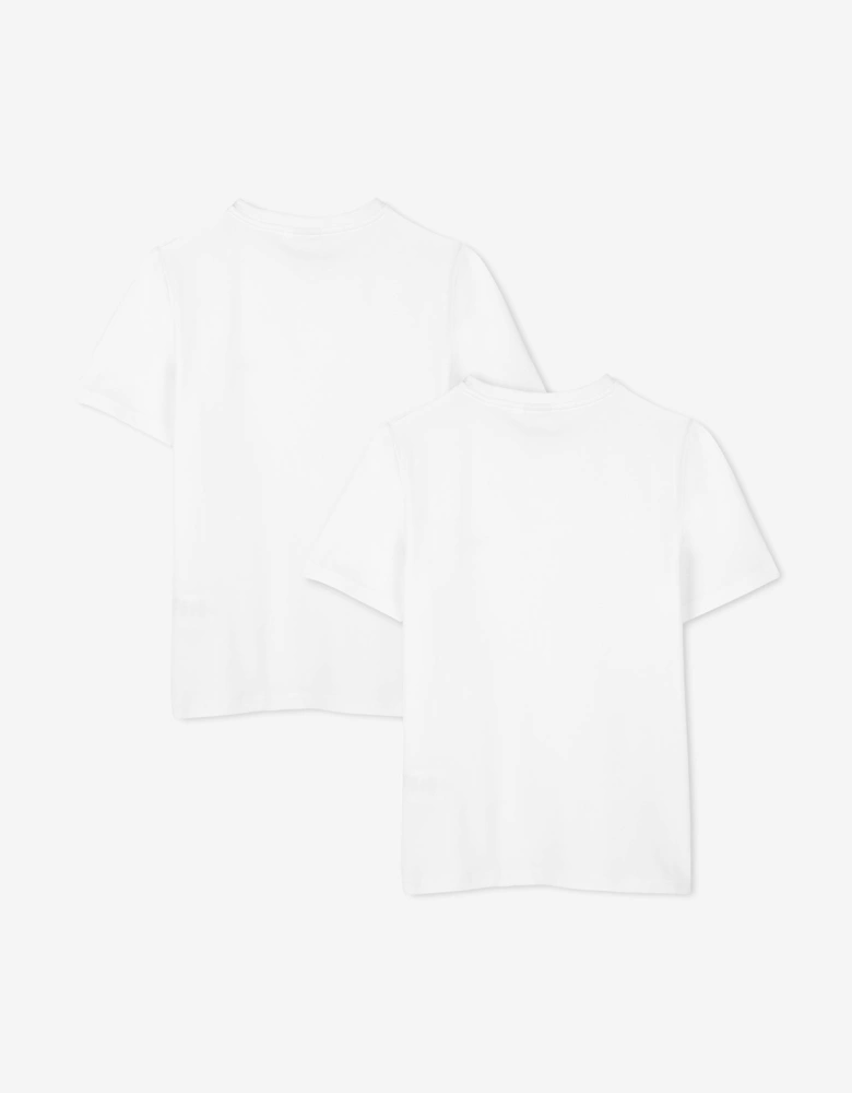 BOSS Boys Set of 2 T-Shirts Set in White