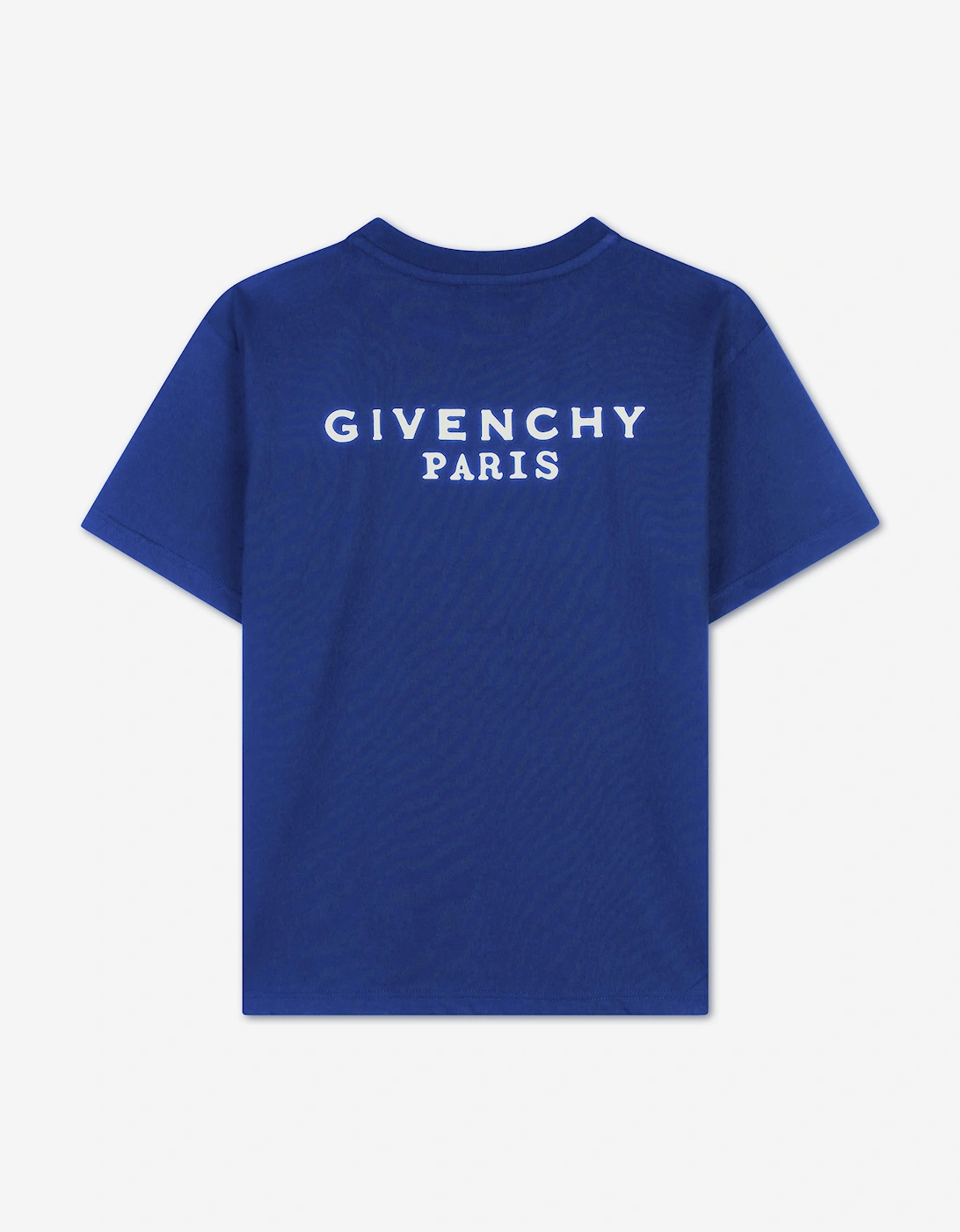 Givenchy Kids Logo Print T-Shirt in Blue