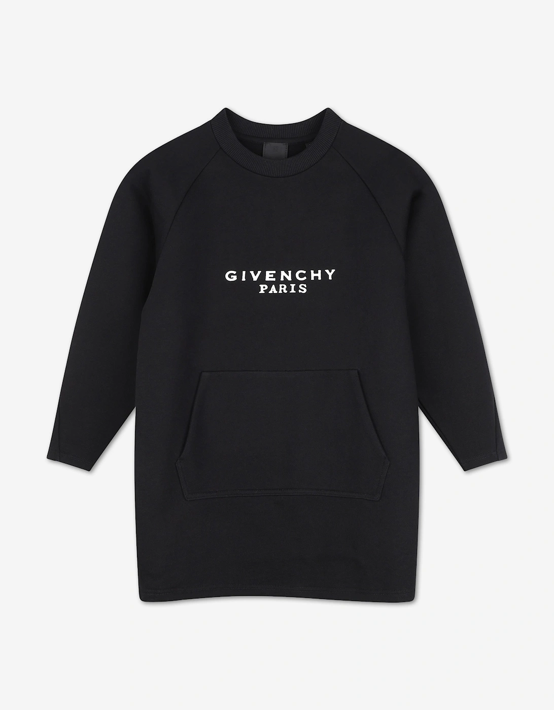 Givenchy Girls Embroidered Logo Sweater Dress in Black