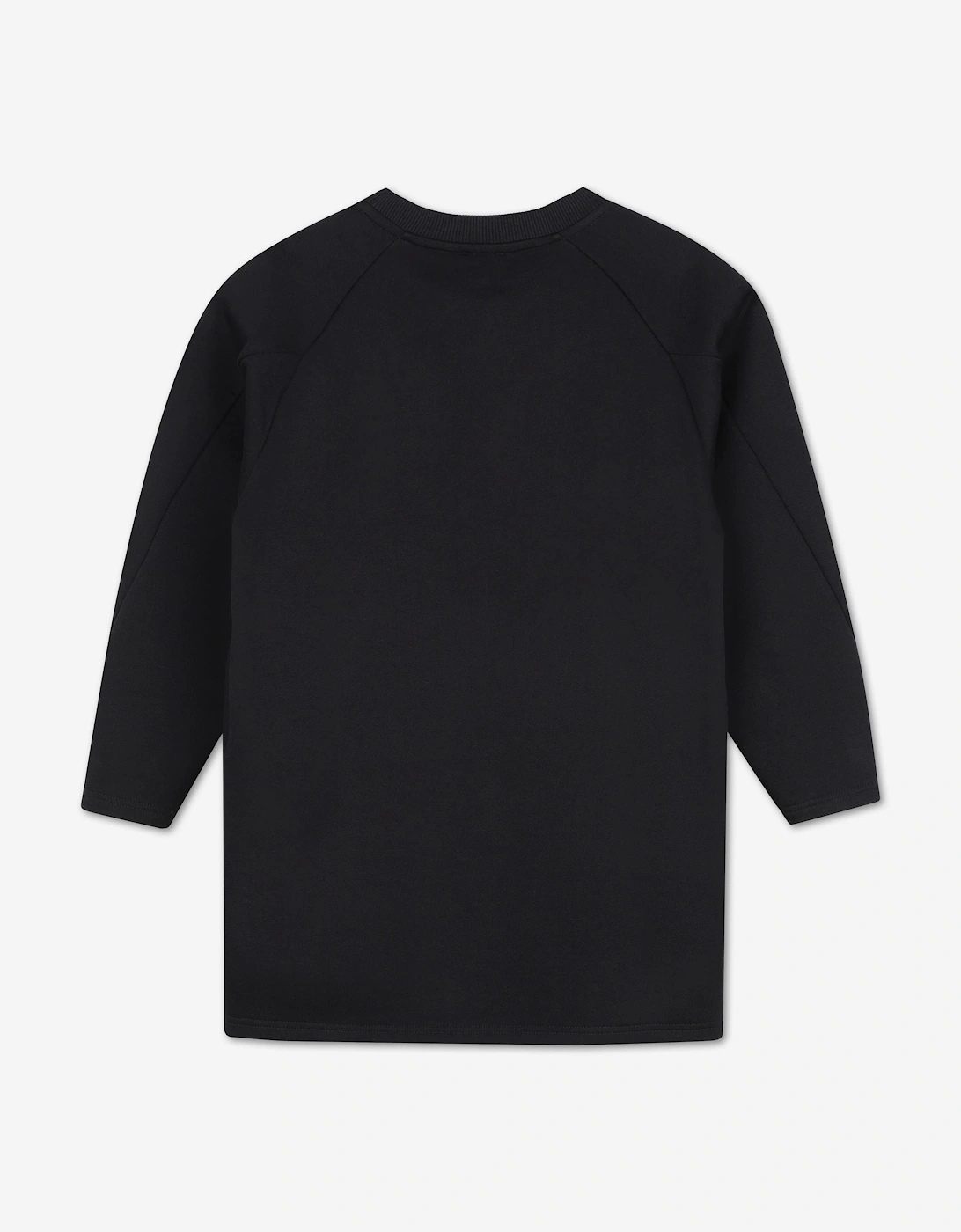 Givenchy Girls Embroidered Logo Sweater Dress in Black