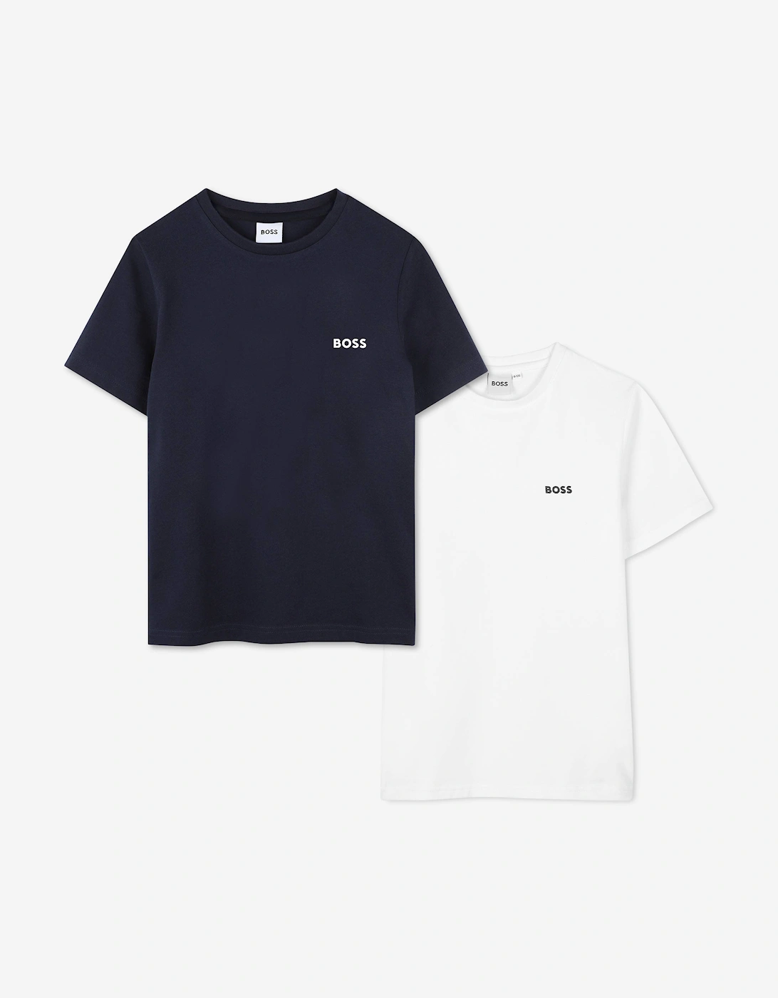 BOSS Boys Set of 2 T-Shirts Set in Navy