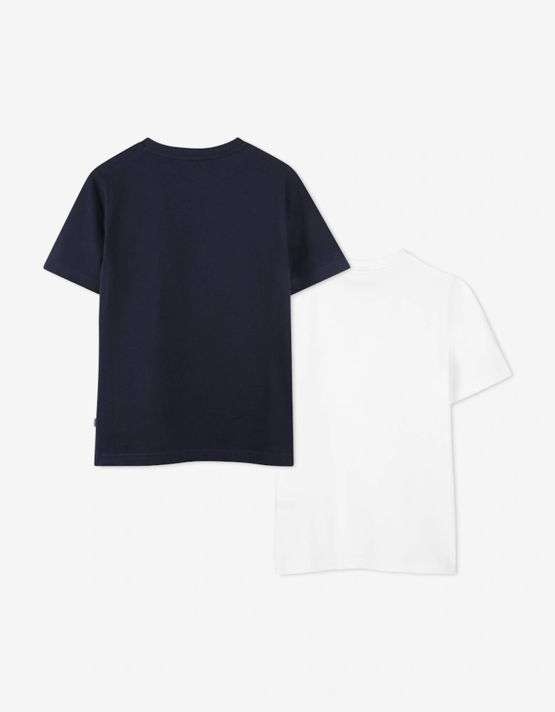 BOSS Boys Set of 2 T-Shirts Set in Navy