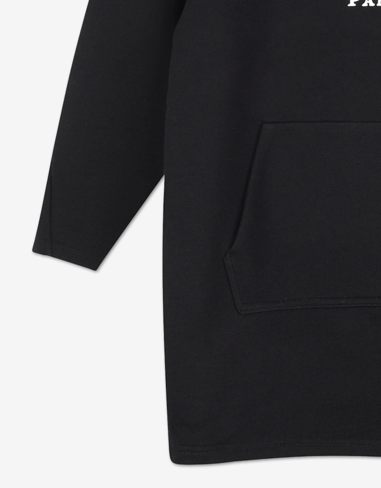 Givenchy Girls Embroidered Logo Sweater Dress in Black